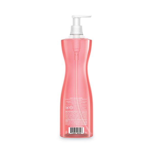Dish Soap Pump, Hour-Glass Bottle Shape, Pink Grapefruit Scent, 18 oz Pump Bottle, 6/Carton - Image 2