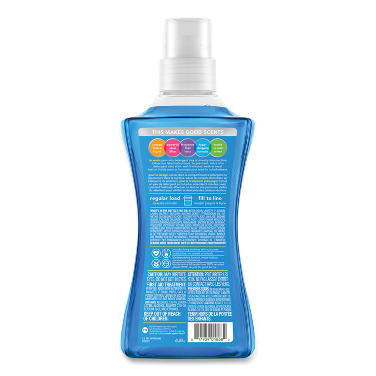 Laundry Detergent, Fresh Air Scent, 53.5 oz Bottle, 4/Carton - Image 2