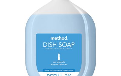 Dish Soap Refill Tub, Sea Minerals Scent, 54 oz Tub, 4/Carton