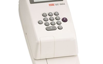 Electronic Checkwriter, 10-Digit, 4.38 x 9.13 x 3.75