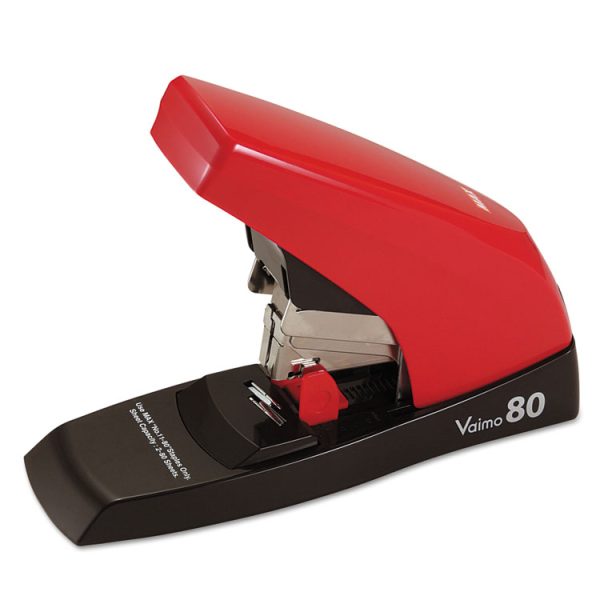 Vaimo 80 Stapler, 80-Sheet Capacity, Red/brown