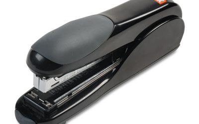 Flat-Clinch Full Strip Standard Stapler, 30-Sheet Capacity, Black