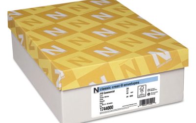 Classic Crest #10 Envelope, Commercial Flap, Gummed Closure, 4.13 X 9.5, Solar White, 500/box