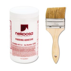 Fan-Out Padding Adhesive, 32 Oz, Dries Clear