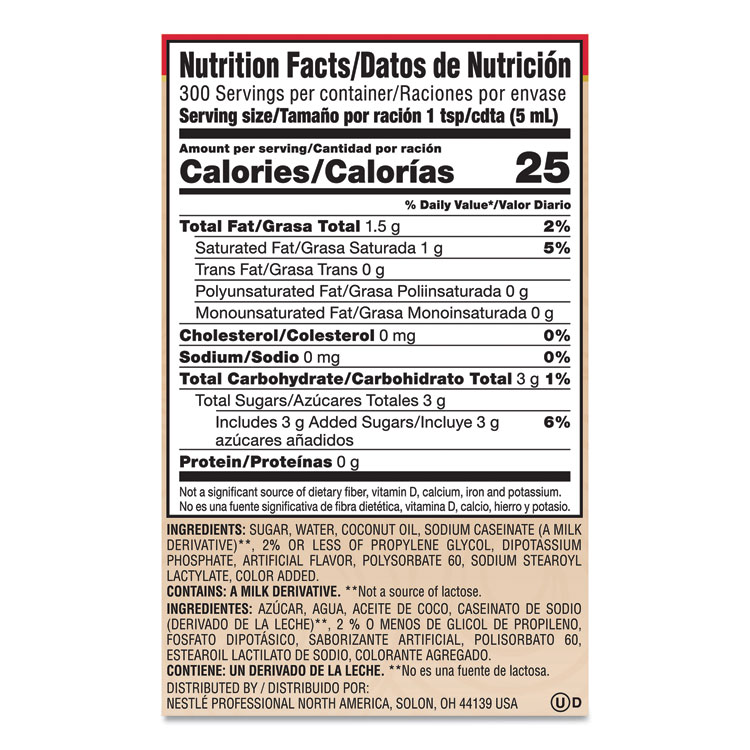 Liquid Coffee Creamer, Sweetened Original, 1500ml Pump Dispenser - Image 9