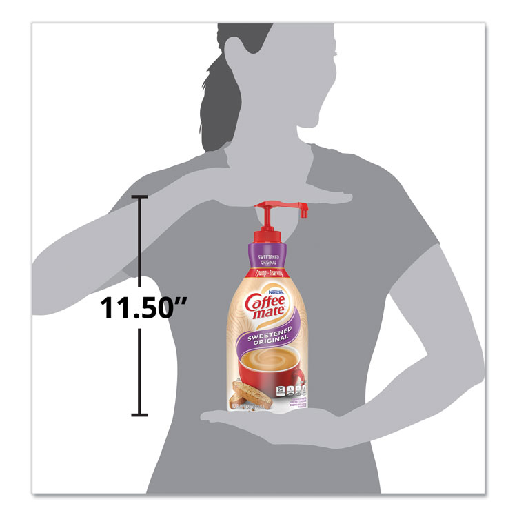 Liquid Coffee Creamer, Sweetened Original, 1500ml Pump Dispenser - Image 3