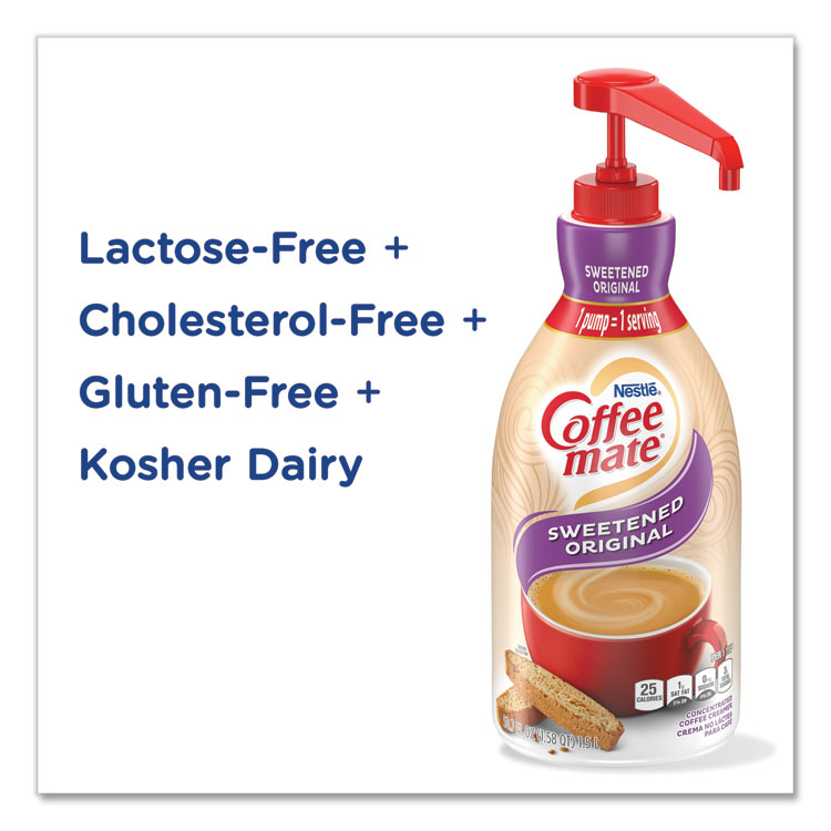 Liquid Coffee Creamer, Sweetened Original, 1500ml Pump Dispenser - Image 6