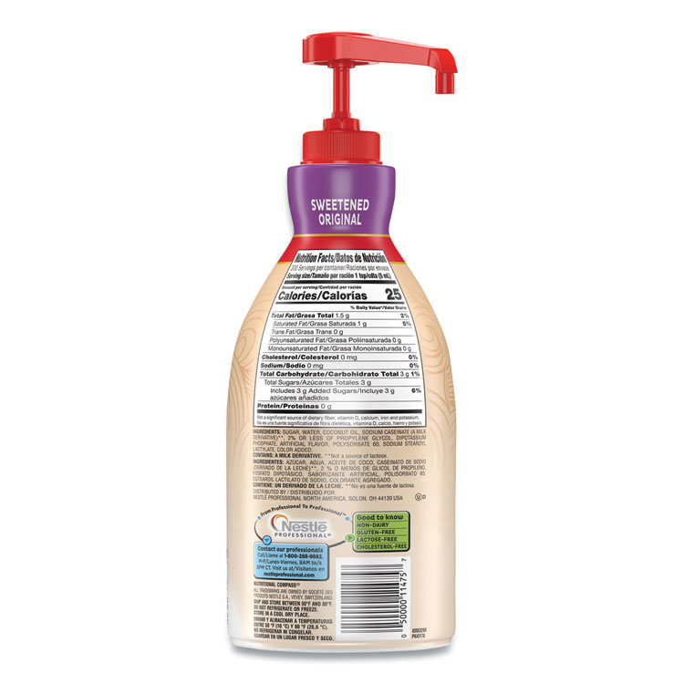 Liquid Coffee Creamer, Sweetened Original, 1500ml Pump Dispenser - Image 2