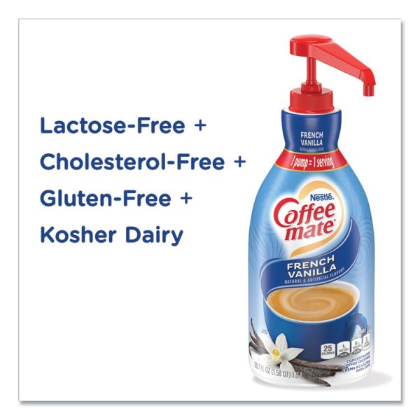 Liquid Coffee Creamer, French Vanilla, 1.5 Liter Pump Bottle, 2/carton - Image 6