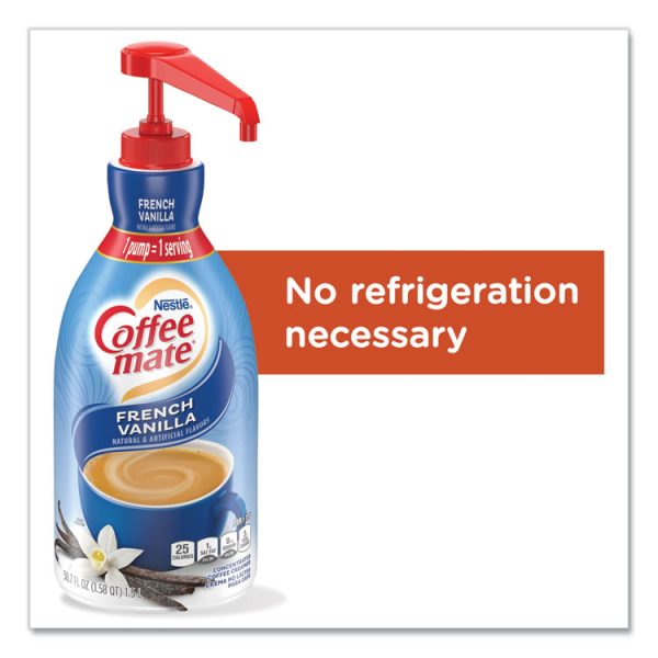 Liquid Coffee Creamer, French Vanilla, 1.5 Liter Pump Bottle, 2/carton - Image 4