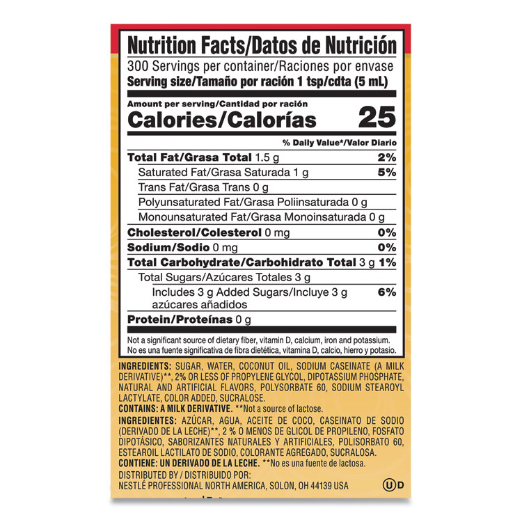 Liquid Coffee Creamer, Hazelnut, 1.5 Liter Pump Bottle, 2/carton - Image 9