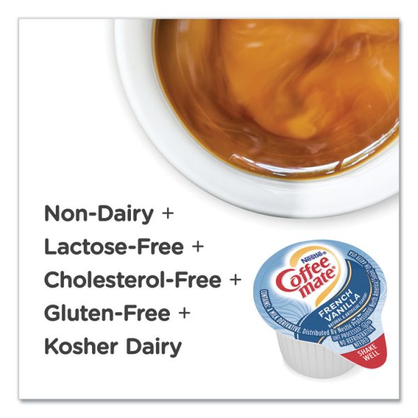 Liquid Coffee Creamer, French Vanilla, 0.38 Oz Mini Cups, 180/carton - Image 5