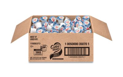 Liquid Coffee Creamer, French Vanilla, 0.38 Oz Mini Cups, 180/carton