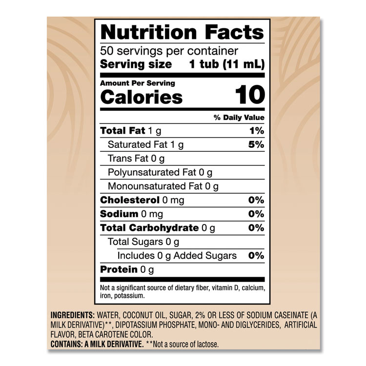 Liquid Coffee Creamer, Original, 0.38 Oz Mini Cups, 50/box, 4 Boxes/carton, 200 Total/carton - Image 5