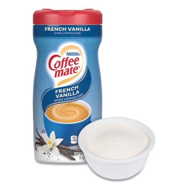 Non-Dairy Powdered Creamer, French Vanilla, 15 Oz Canister, 12/carton - Image 6