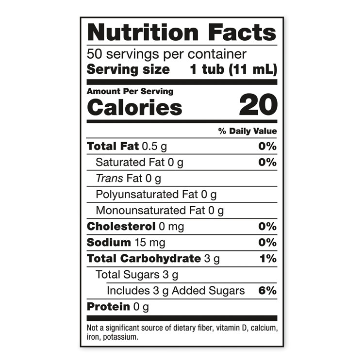 Plant-Based Almond Milk Non-Dairy Liquid Creamer Singles, Natural Vanilla, 0.38 oz Tubs, 200/Carton - Image 3