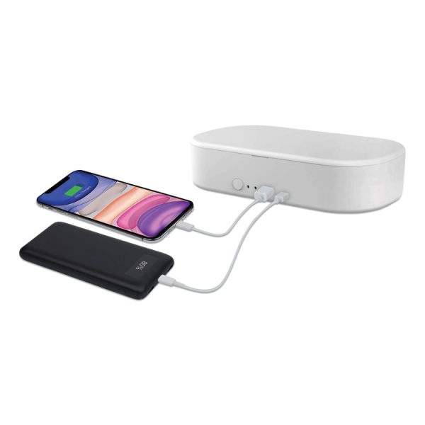 Portable Uv Sterilizer For Mobile Phones, White - Image 2