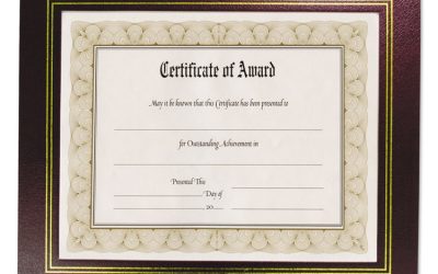 Leatherette Document Frame, 8.5 x 11, Burgundy, Pack of Two