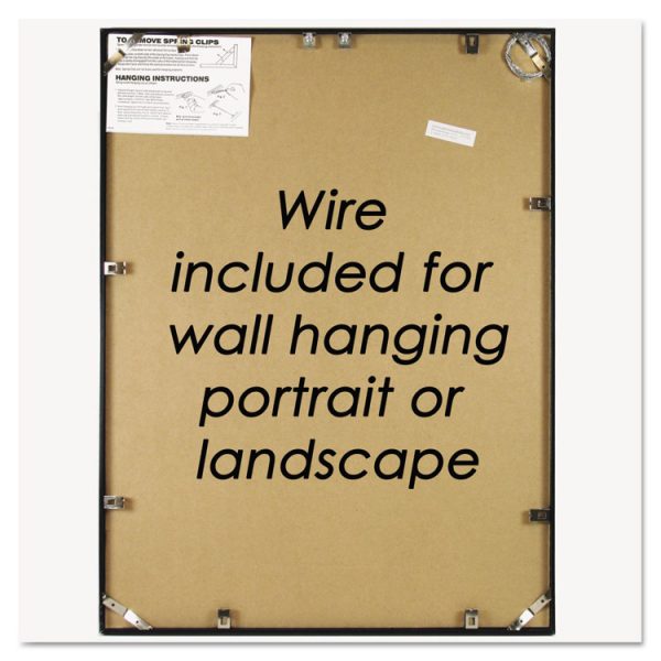 Metal Poster Frame, Plastic Face, 24 X 36, Black - Image 5