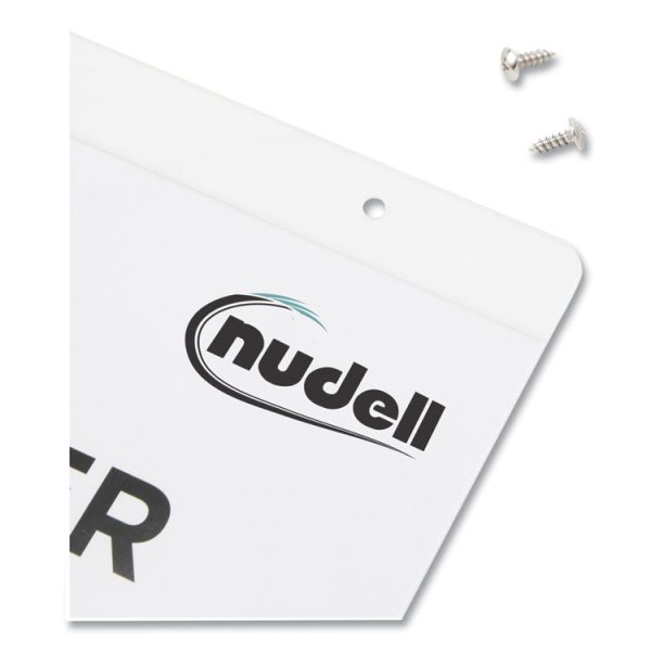 Clear Plastic Vertical-Orientation Wall Sign Holder with Mounting Screws, Quick-Change Insert System, 11 x 17 Insert - Image 2