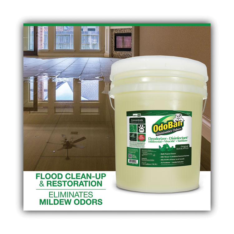Concentrated Odor Eliminator And Disinfectant, Eucalyptus, 5 Gal Pail - Image 3