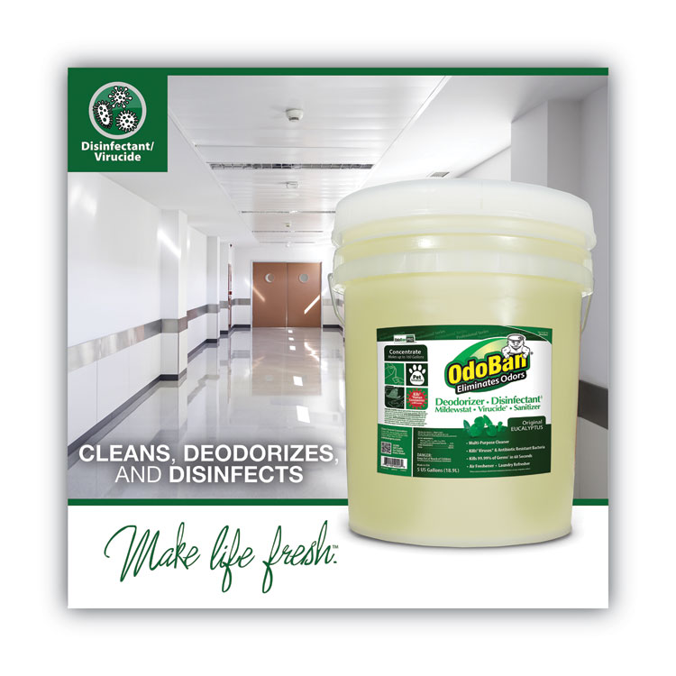 Concentrated Odor Eliminator And Disinfectant, Eucalyptus, 5 Gal Pail - Image 4