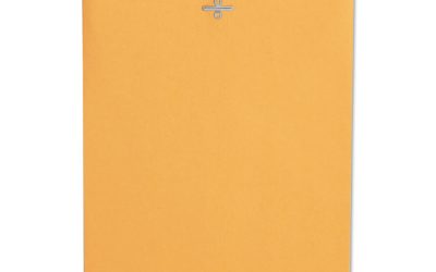 Clasp Envelope, #90, Square Flap, Clasp/gummed Closure, 9 X 12, Brown Kraft, 100/box