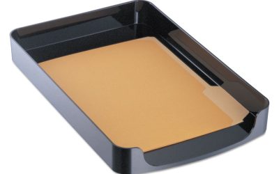 2200 Series Front-Loading Desk Tray, 1 Section, Legal Size Files, 10.25″ X 15.38″ X 2″, Black