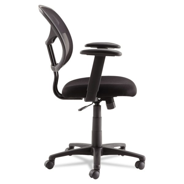 Swivel/tilt Mesh Task Chair With Adjustable Arms, Supports Up To 250 Lb, 17.72" To 22.24" Seat Height, Black - Image 5