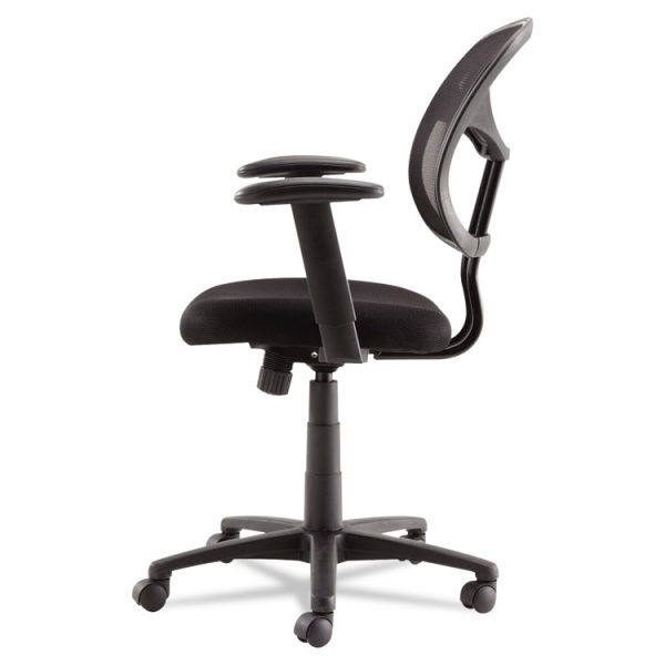 Swivel/tilt Mesh Task Chair With Adjustable Arms, Supports Up To 250 Lb, 17.72" To 22.24" Seat Height, Black - Image 3