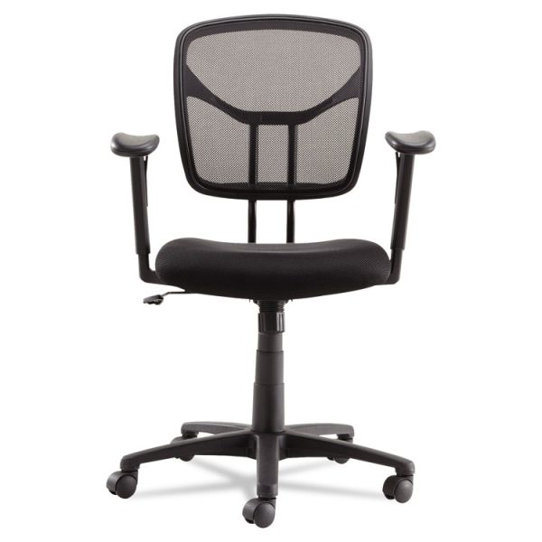 Swivel/tilt Mesh Task Chair With Adjustable Arms, Supports Up To 250 Lb, 17.72" To 22.24" Seat Height, Black - Image 6