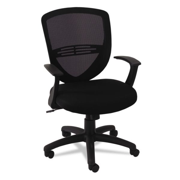 Swivel/tilt Mesh Mid-Back Task Chair, Supports Up To 250 Lb, 17.91" To 21.45" Seat Height, Black - Image 2