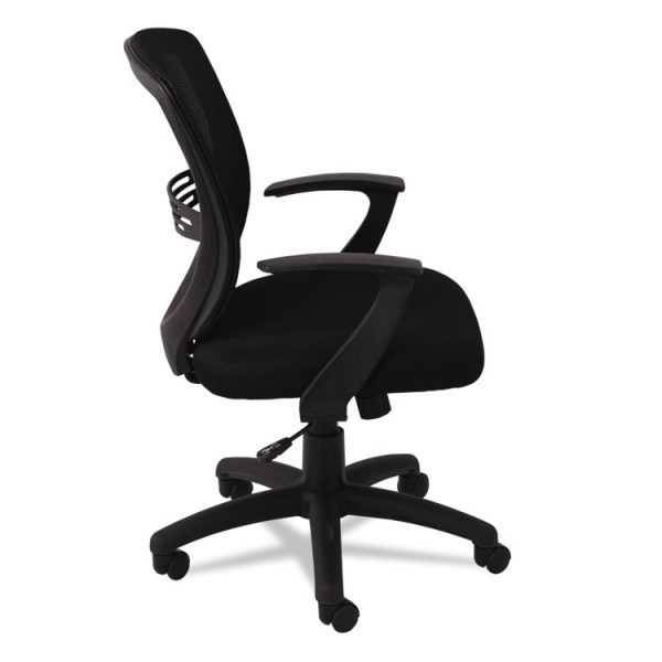 Swivel/tilt Mesh Mid-Back Task Chair, Supports Up To 250 Lb, 17.91" To 21.45" Seat Height, Black - Image 3