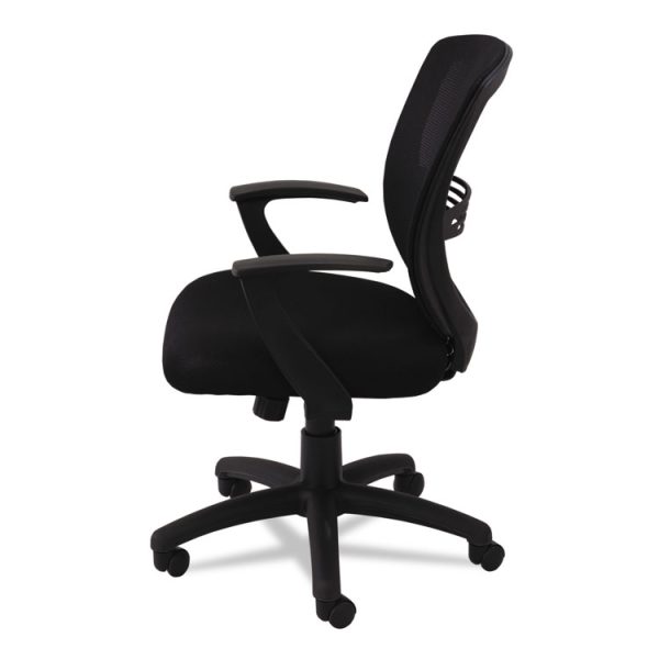 Swivel/tilt Mesh Mid-Back Task Chair, Supports Up To 250 Lb, 17.91" To 21.45" Seat Height, Black - Image 4