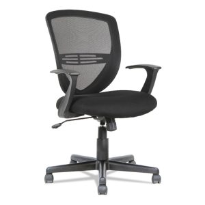Swivel/tilt Mesh Mid-Back Task Chair, Supports Up To 250 Lb, 17.91" To 21.45" Seat Height, Black