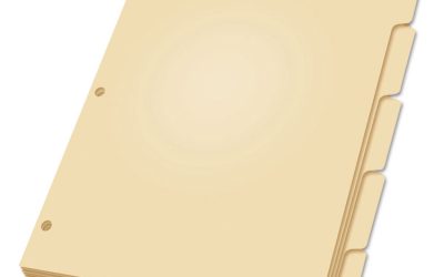 Write-On Tab Dividers, 5-Tab, 11 X 8.5, Manila, 20 Sets