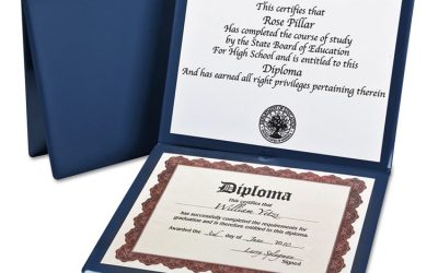 Diploma Cover, 12.5 x 10.5, Navy