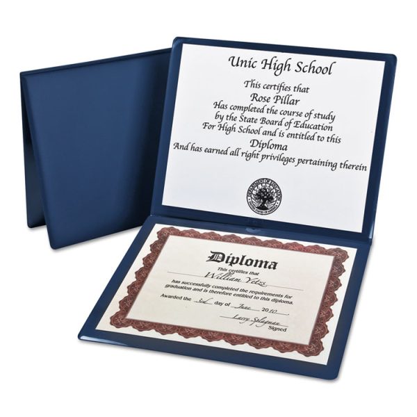 Diploma Cover, 12.5 x 10.5, Navy