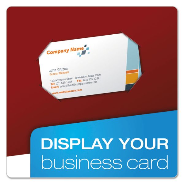 High Gloss Laminated Paperboard Folder, 100-Sheet Capacity, 11 X 8.5, Crimson, 25/box - Image 5