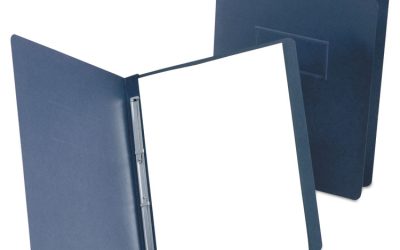 Presslock Report Cover, Two-Prong Fastener, 3″ Capacity, 8.5 X 11, Black/black, 25/box