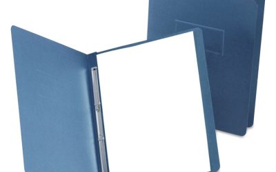 Presslock Report Cover, Two-Prong Fastener, 3″ Capacity, 8.5 X 11, Dark Blue/dark Blue, 25/box