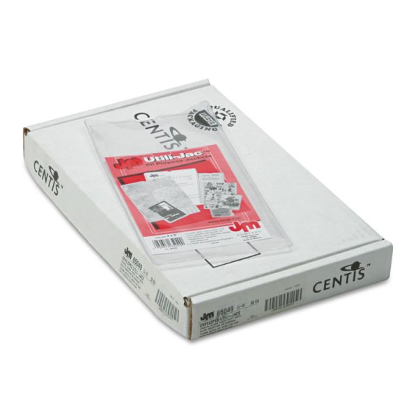 Utili-Jac Heavy-Duty Clear Plastic Envelopes, 4 X 9, 50/box - Image 2