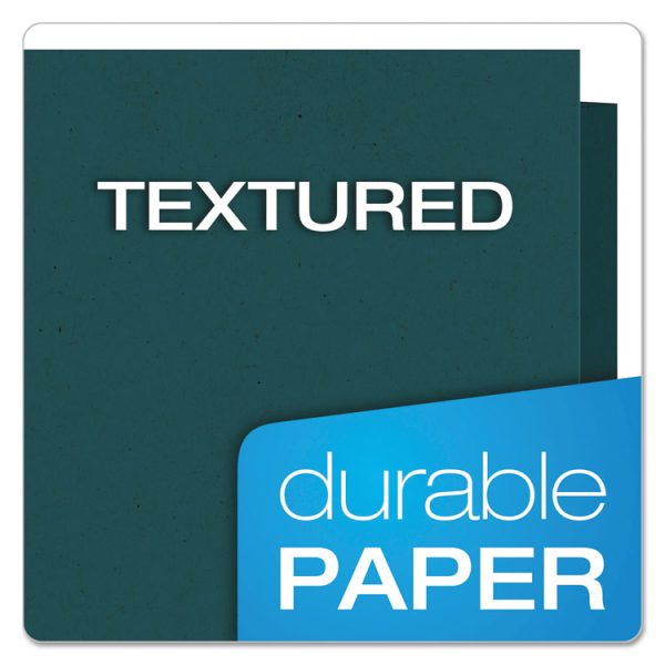 Earthwise By Oxford 100% Recycled Paper Twin-Pocket Portfolio, 100-Sheet Capacity, 11 X 8.5, Blue, 25/box - Image 5