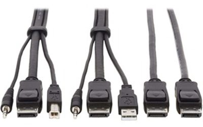 Dual DisplayPort KVM Cable Kit