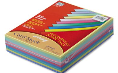 Array Card Stock, 65 lb Cover Weight, 8.5 x 11, Assorted, 250/Pack