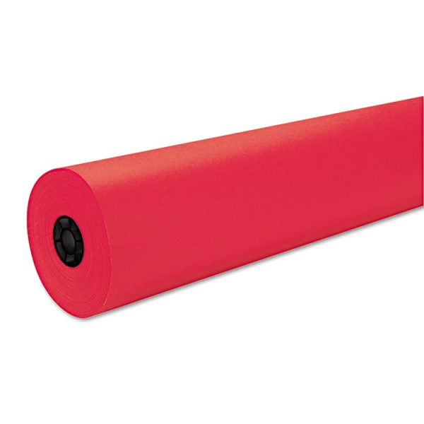 Decorol Flame Retardant Art Rolls, 40 lb Cover Weight, 36" x 1000 ft, Cherry Red - Image 2