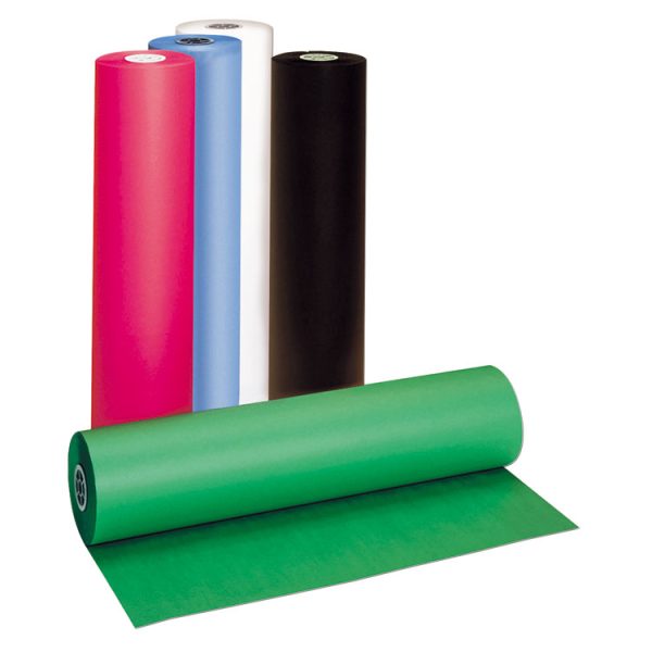 Decorol Flame Retardant Art Rolls, 40 lb Cover Weight, 36" x 1000 ft, Black - Image 2
