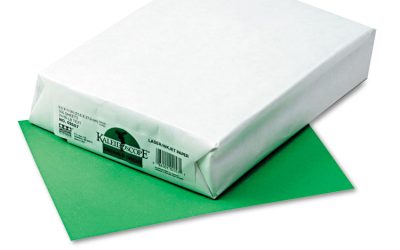 Kaleidoscope Multipurpose Colored Paper, 24 lb Bond Weight, 8.5 x 11, Emerald Green, 500/Ream