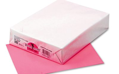 Kaleidoscope Multipurpose Colored Paper, 24 lb Bond Weight, 8.5 x 11, Hyper Pink, 500/Ream