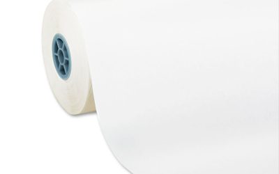 Kraft Paper Roll, 40 lb Wrapping Weight, 24″ x 1,000 ft, White